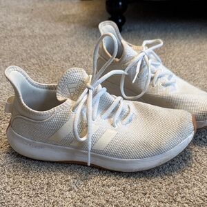 Adidas Women's Cream Cloudfoam Sneakers